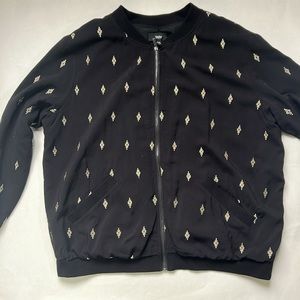 XXL Full Zip Bomber Jacket long sleeve